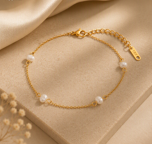 Minimalistische Parelketting Armband